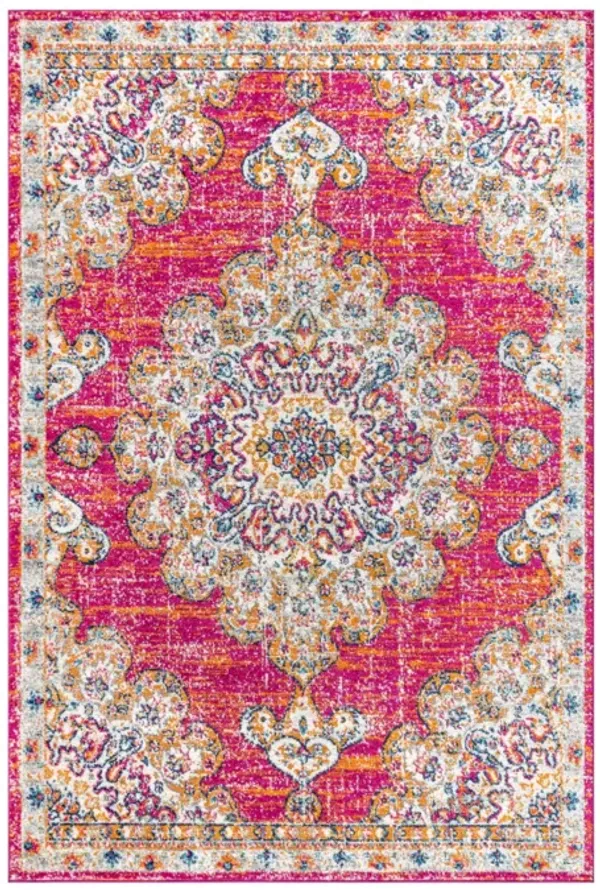 Leann Bohemian Flair Boho Vintage Medallion Area Rug
