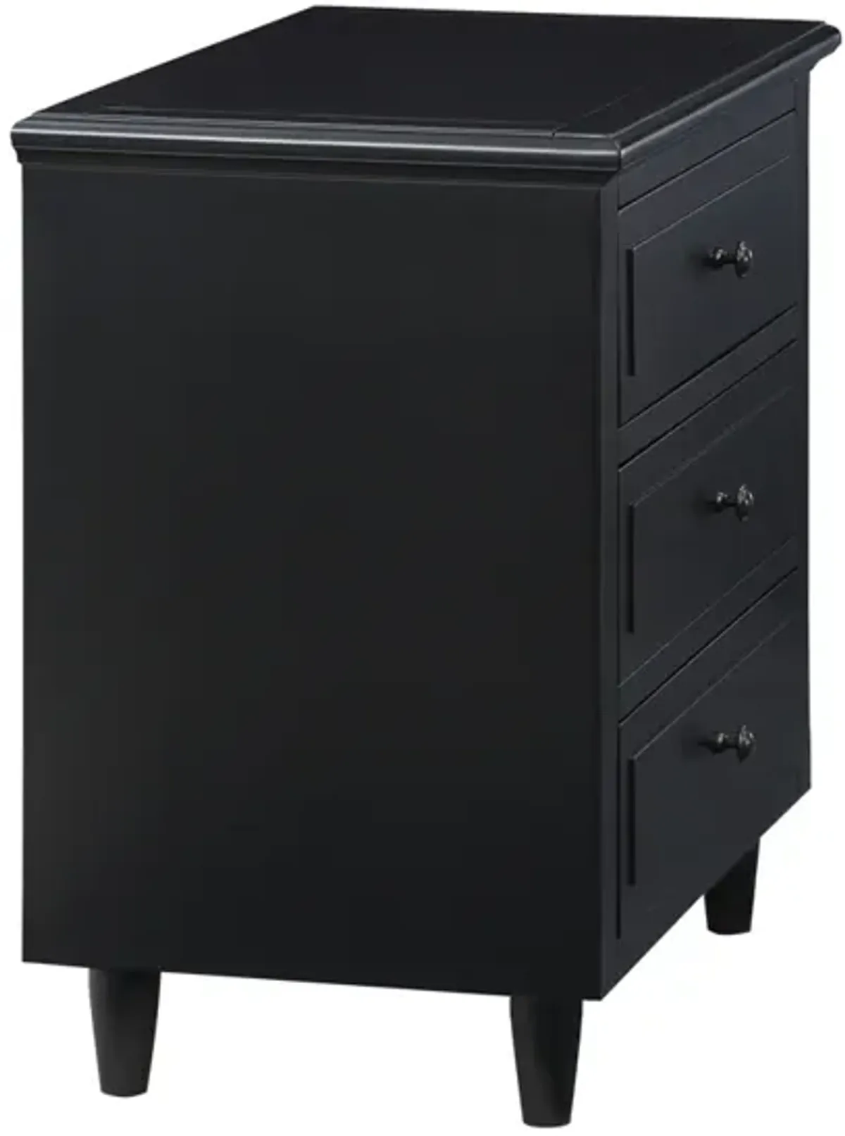 3-Drawer Nightstand Storage Wood Cabinet