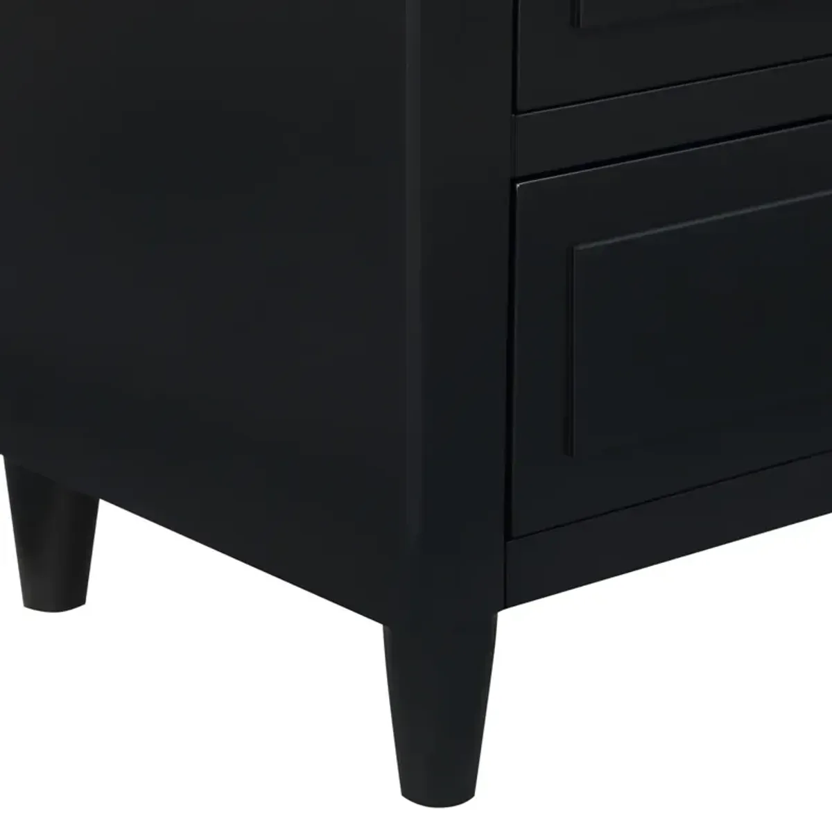 3-Drawer Nightstand Storage Wood Cabinet