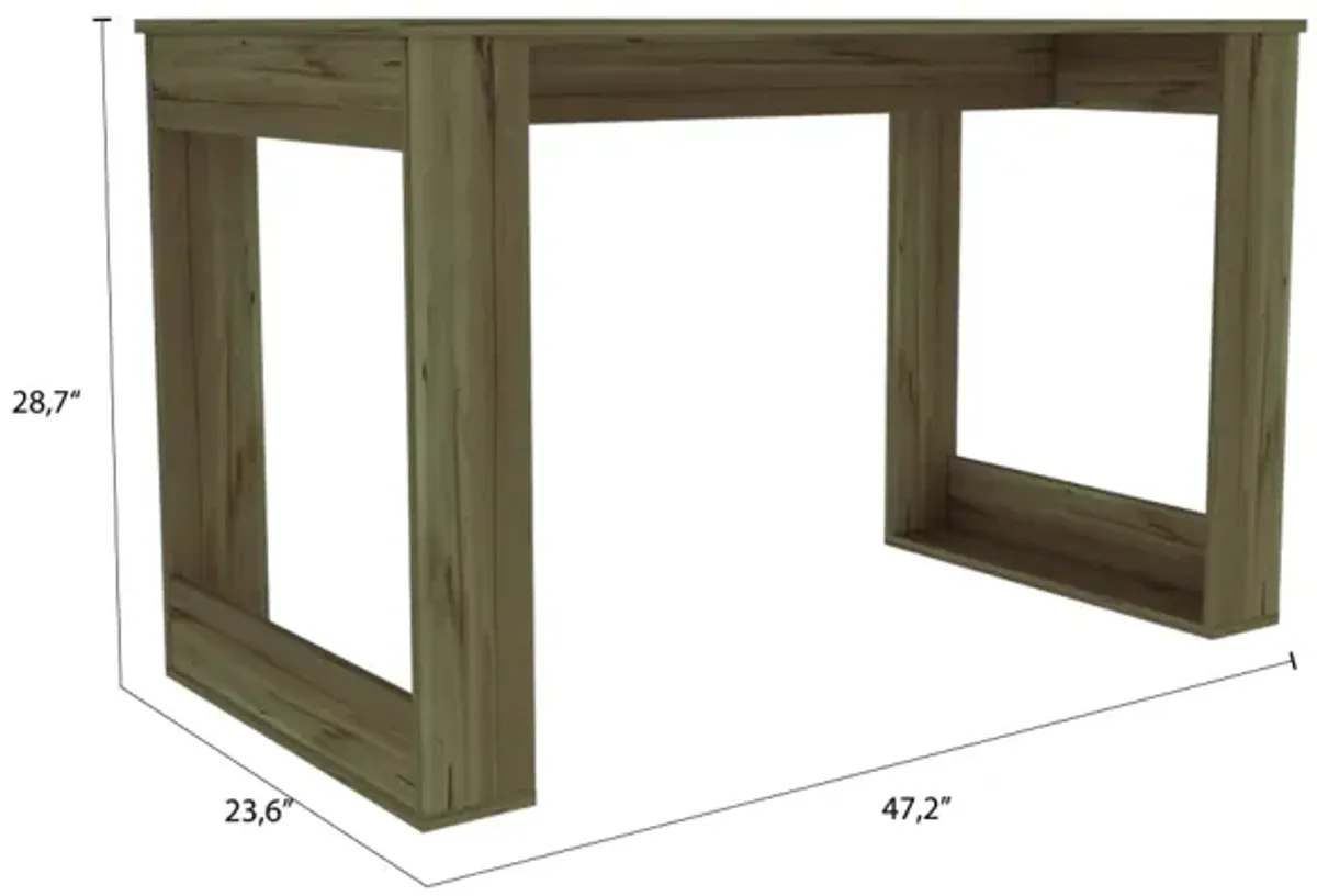 Oviedo 120 Writing Desk, Four Legs - Light Oak