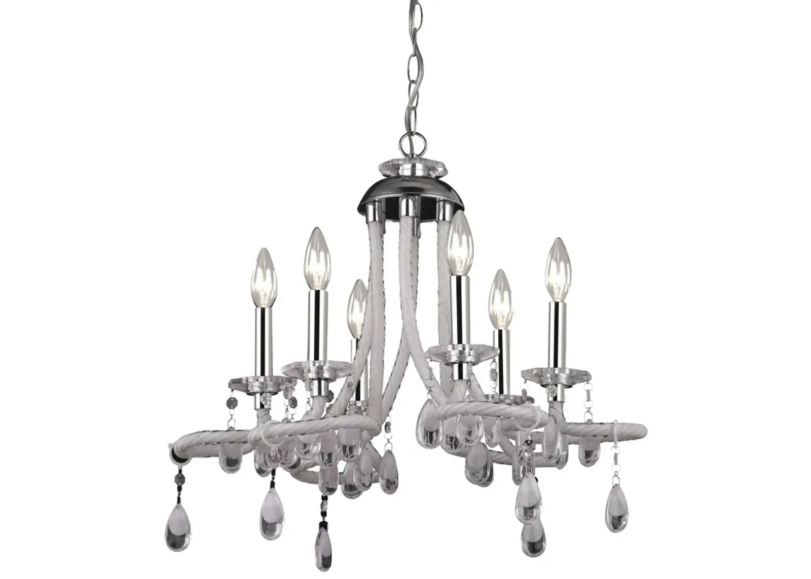 22" Wide 6-Lt Mini Chandelier