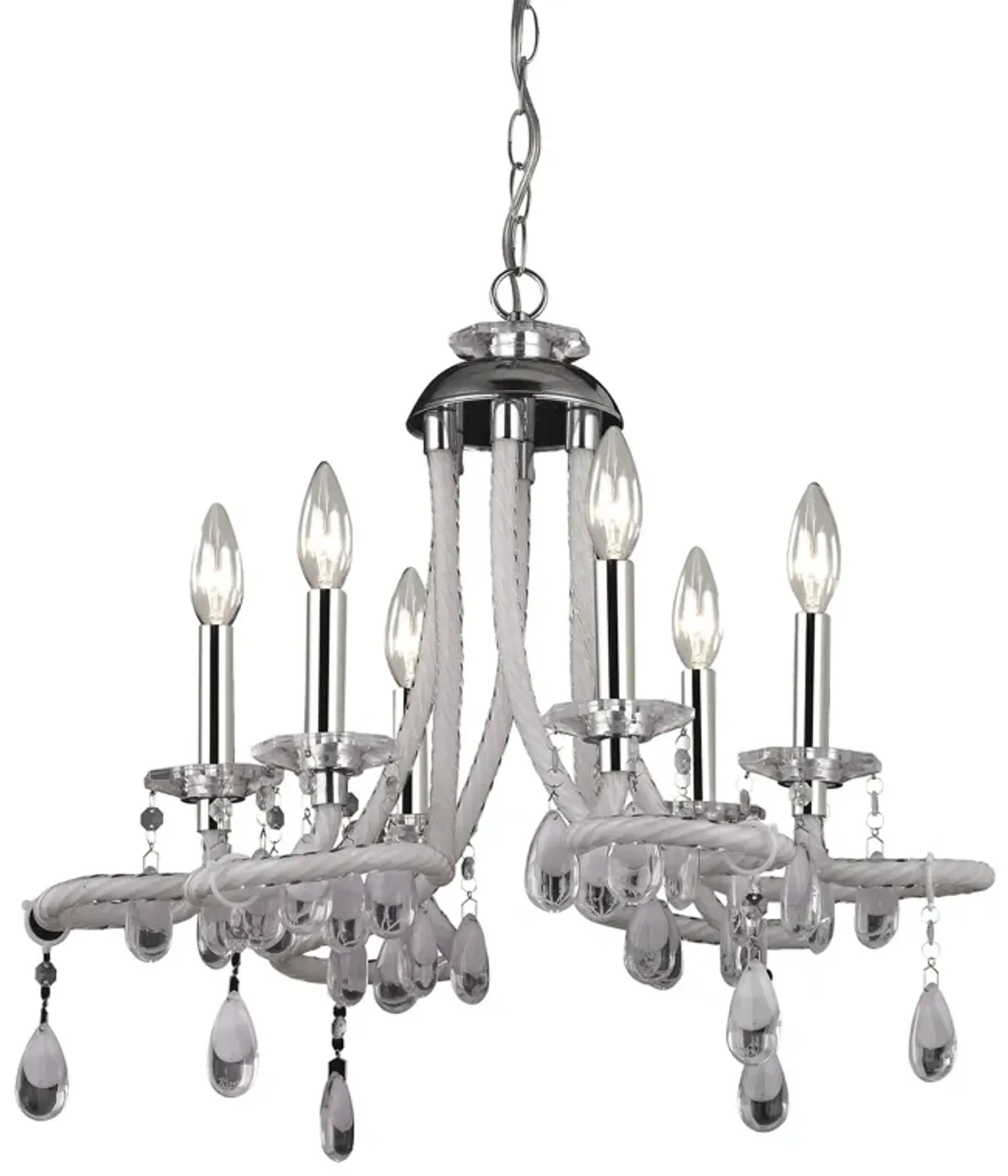 22" Wide 6-Lt Mini Chandelier