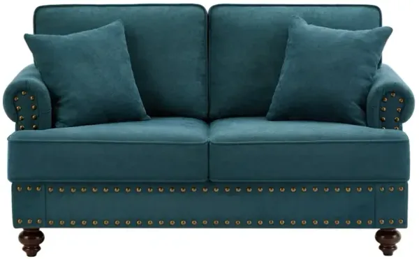 Streamdale Green Chenille Sofa Couch, 61" Modern Living Room Sectional