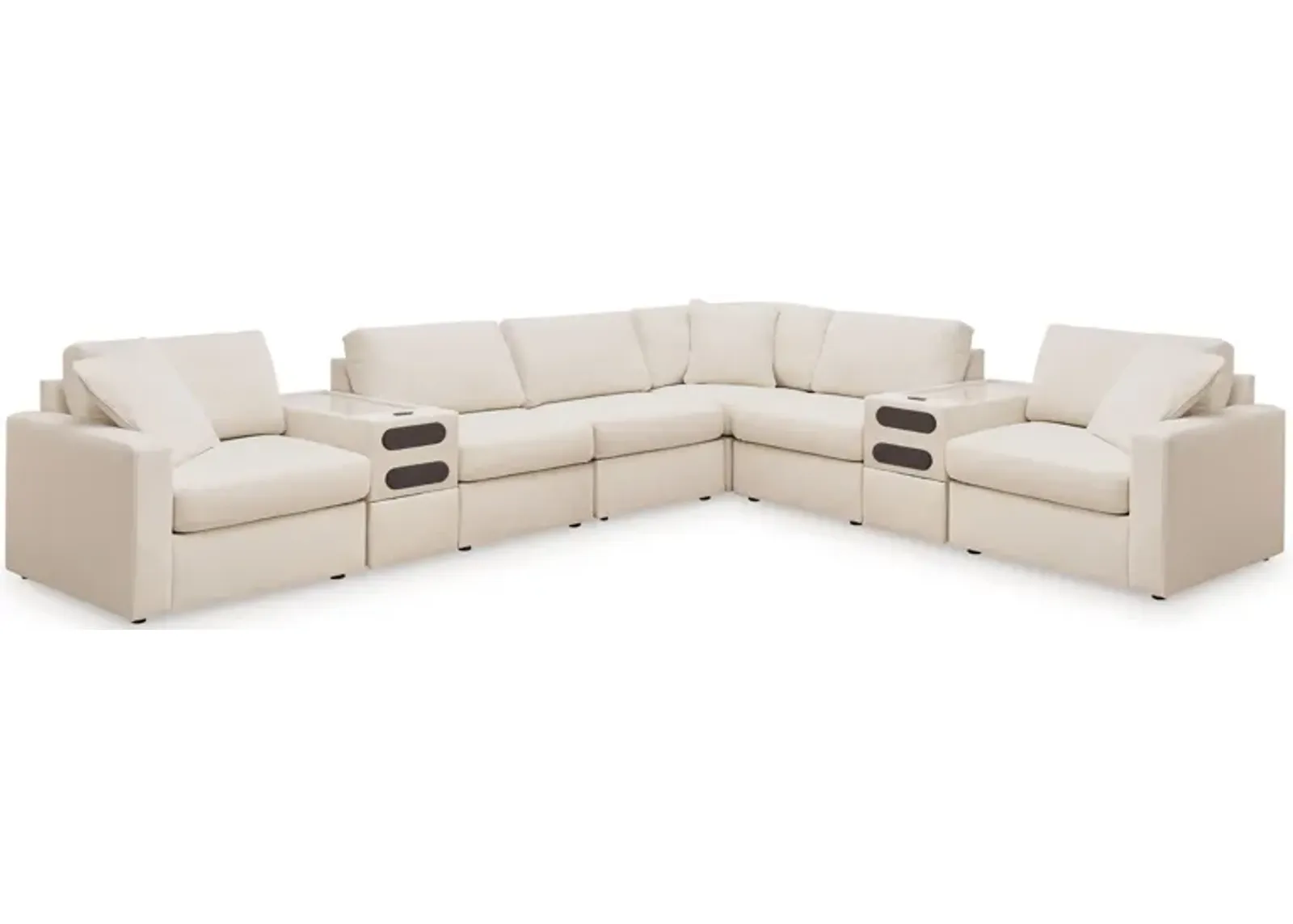 Modmax Oyster 8-Piece Sectional with Audio Consoles