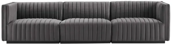 Conjure Channel Tufted Performance Velvet Sofa