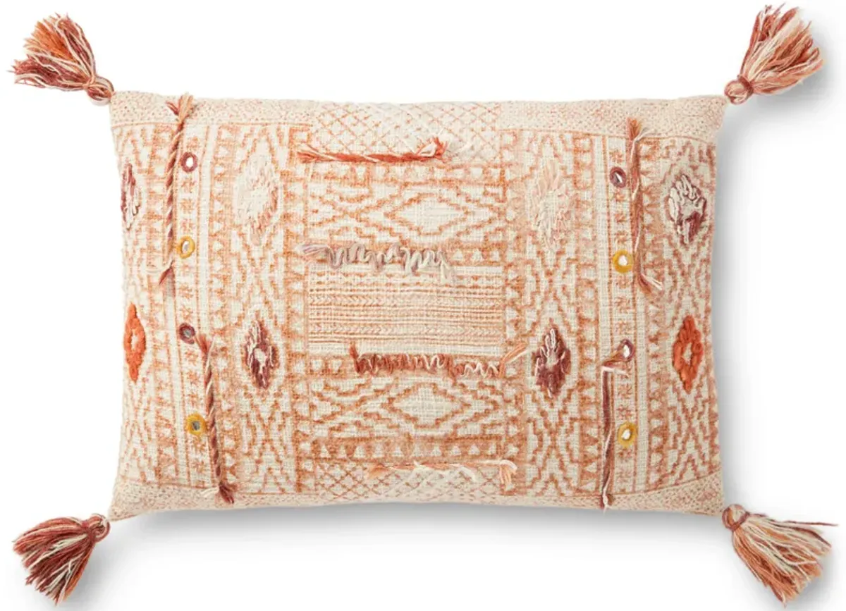 P0877 Taupe/Multi 16"x26" Poly Pillow