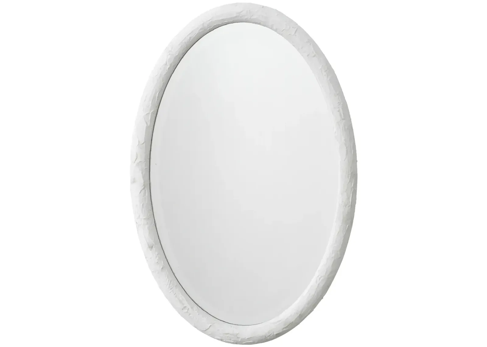 Ovation Oval Mirror, White