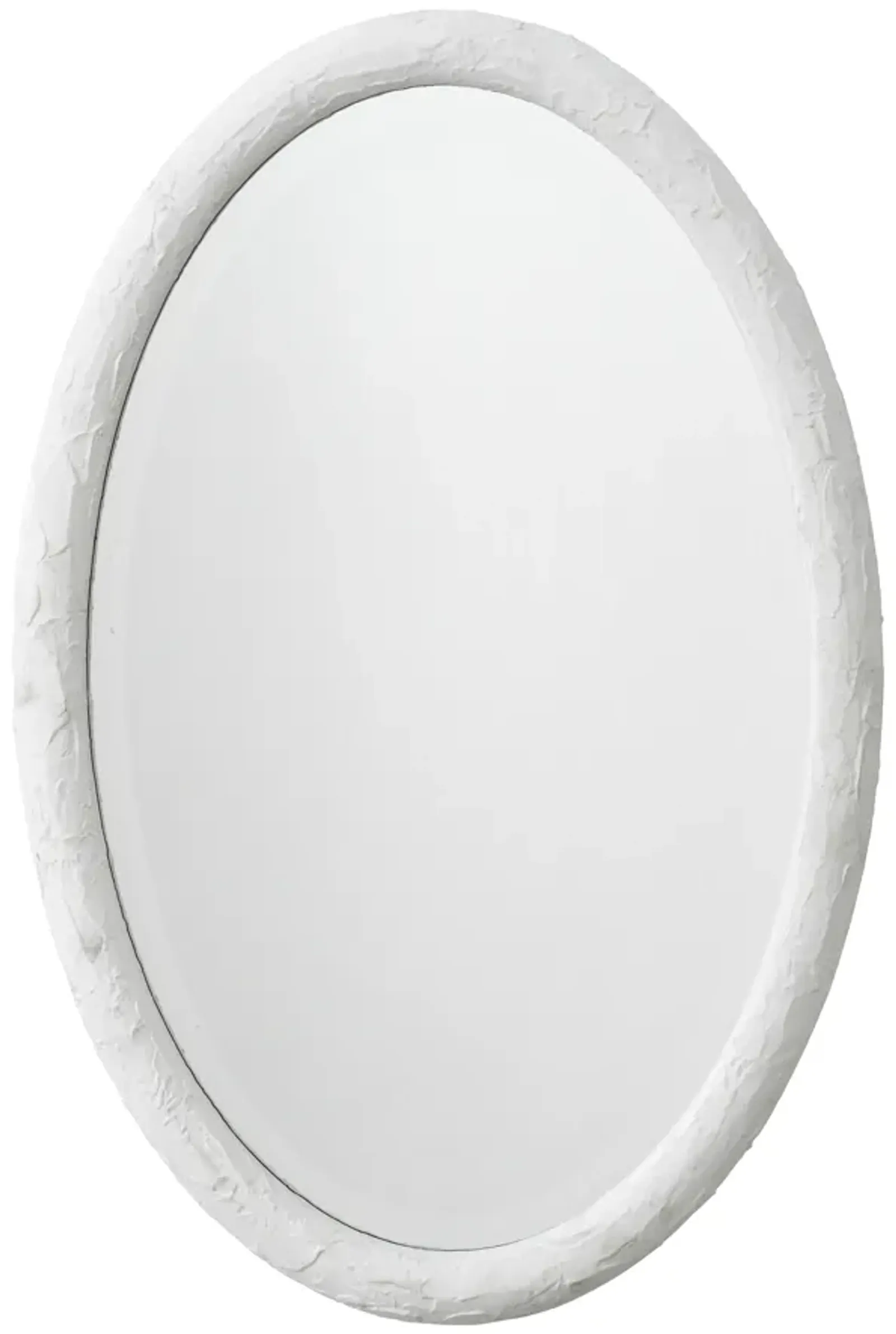 Ovation Oval Mirror, White