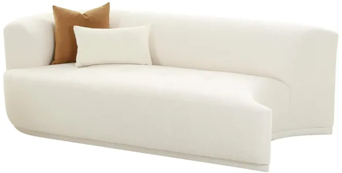 Fickle Cream Boucle Modular LAF Loveseat