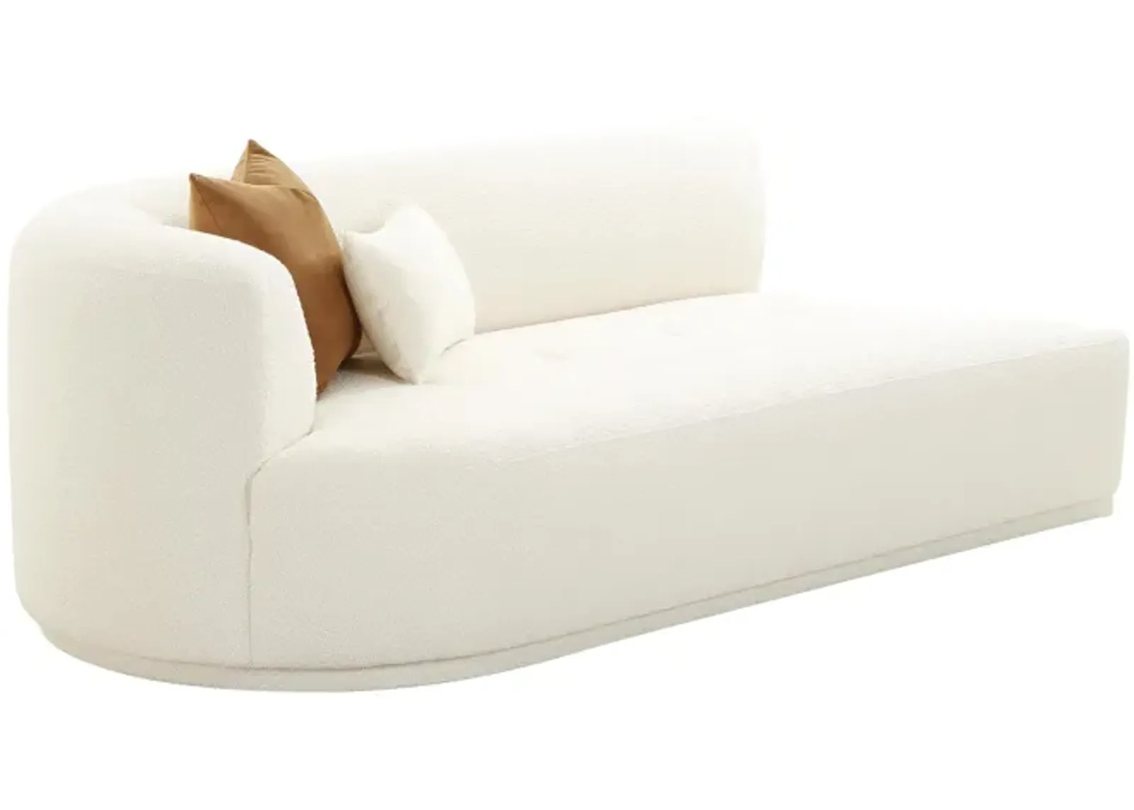 Fickle Cream Boucle Modular LAF Loveseat