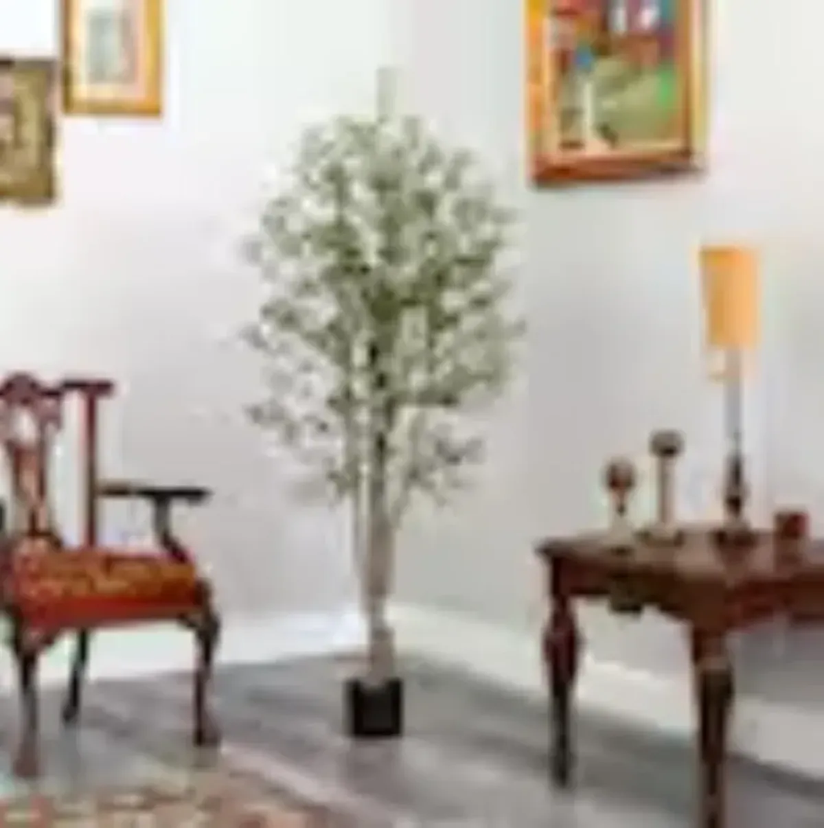Hivvago 5 Feet Olive Artificial Tree with 1656 Leaves