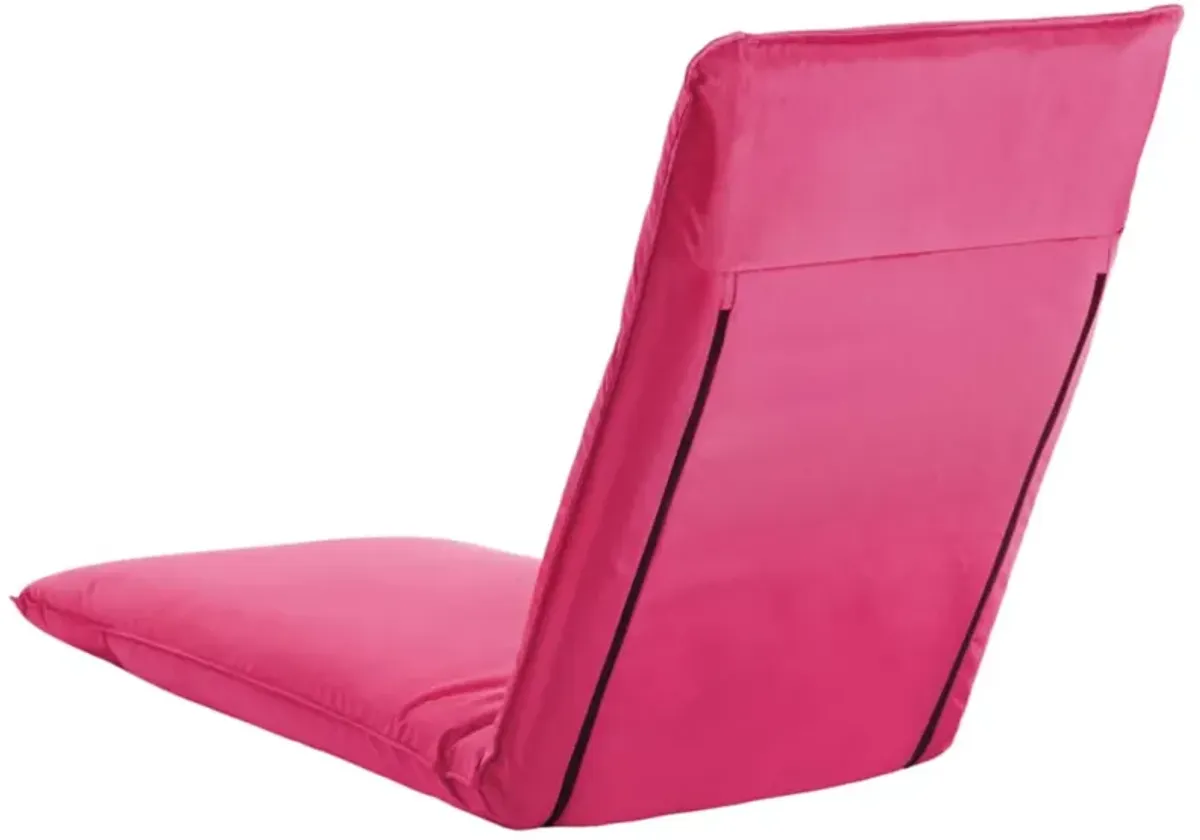 vidaXL Foldable Sunlounger Oxford Fabric Pink