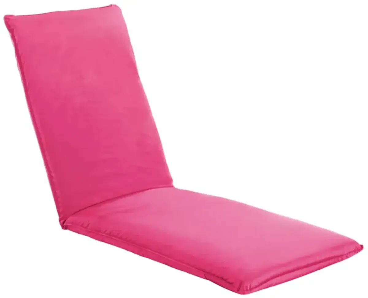 vidaXL Foldable Sunlounger Oxford Fabric Pink