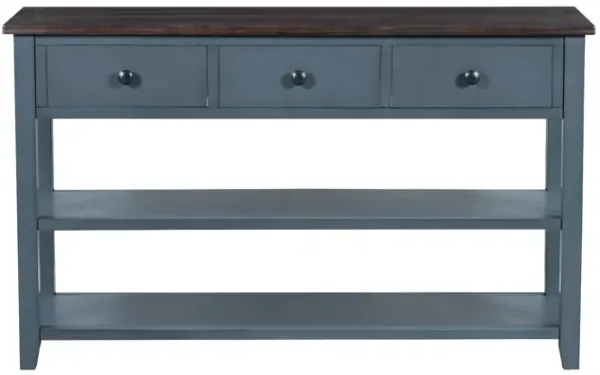 Merax Retro Design Console Table with 3 Drawers