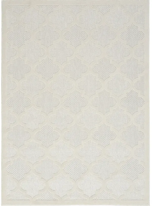Easy Care NES01 Ivory/White 5' x 7' Rug