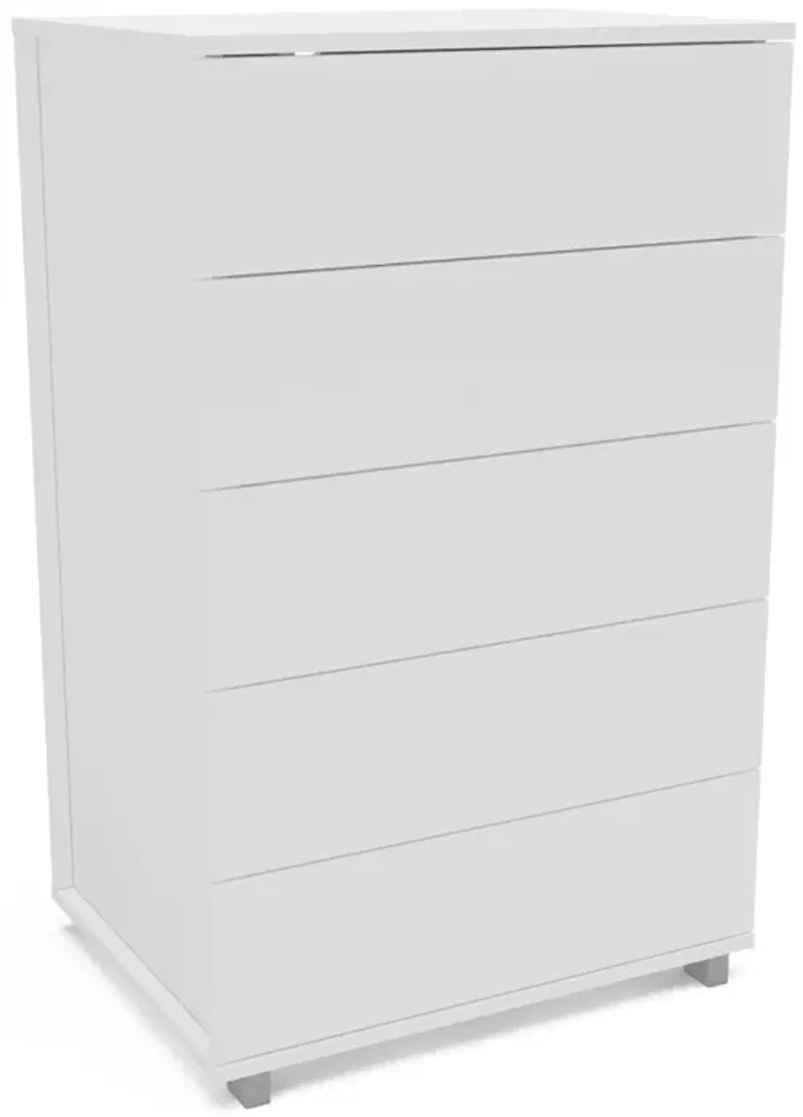 Polifurniture Madison 5 Drawer Dresser, White