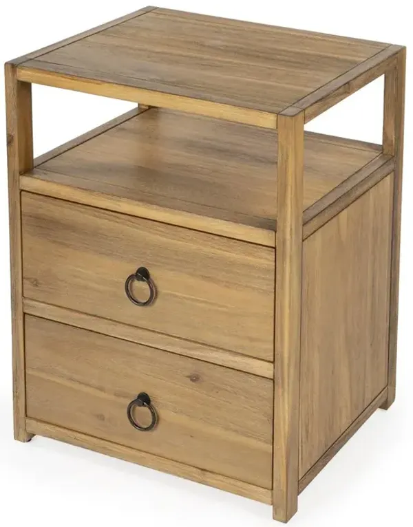 Butler Specialty Company Lark Natural Wood Nightstand, Light Brown