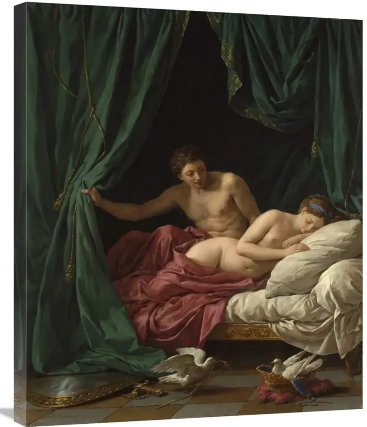 Mars and Venus, Allegory of Peace (Mars et Venus, allegorie sur la Paix)-Canvas Art-24.9x30