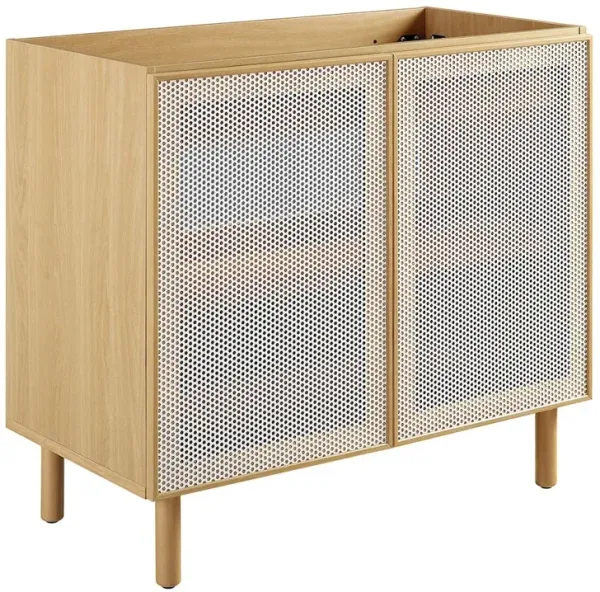 Modway Calla 36 Perforated Metal Bathroom Vanity Cabinet (Sink Basin Not Included)