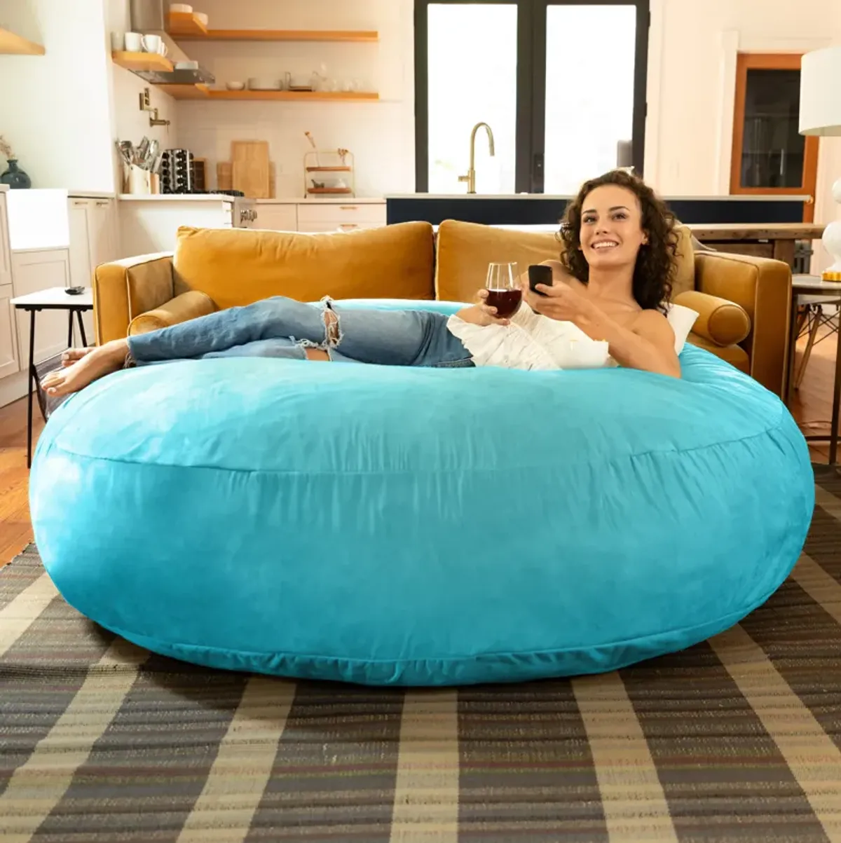 Jaxx 6 ft Cocoon - Large Bean Bag Chair for Adults