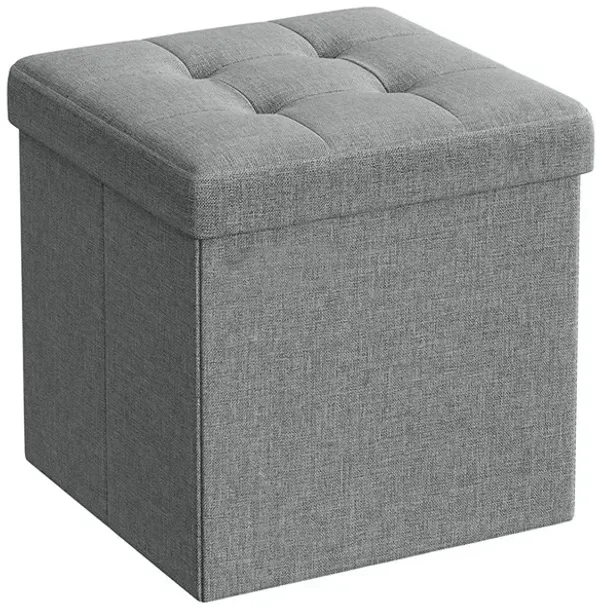 Folding Storage Ottoman Cube for Versatile Space-Saving Solutions
