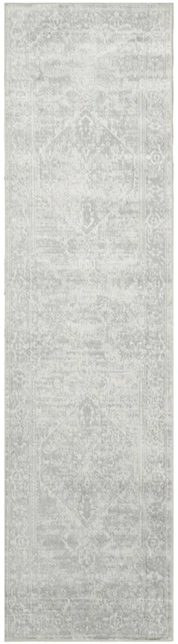Astra Machine Washable ASW11 Light Gray 2' x 6' Rug