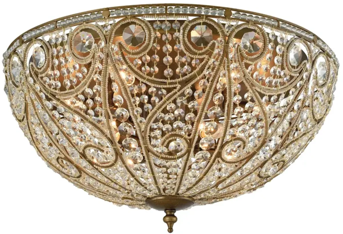 Elizabethan 28'' Wide 10-Light Flush Mount