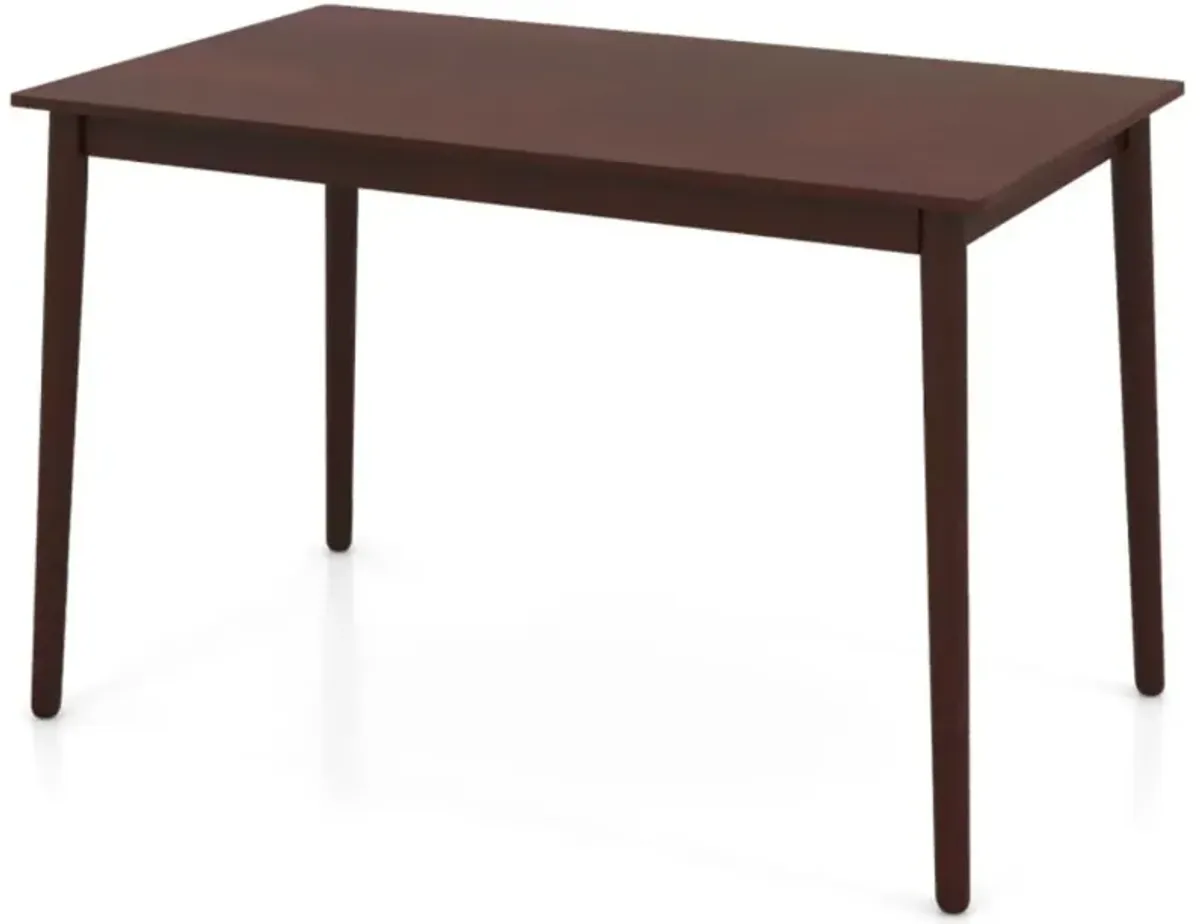 Hivvago 48 Inches Mid Century Dining Table for 4 with Rubber Wood Legs