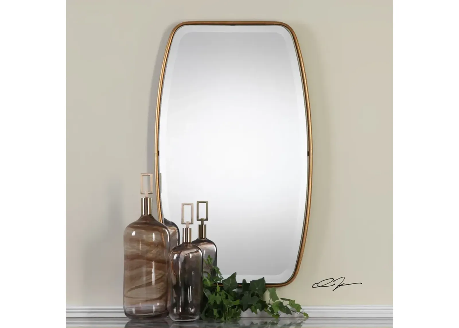 Uttermost Canillo Antiqued Gold Mirror