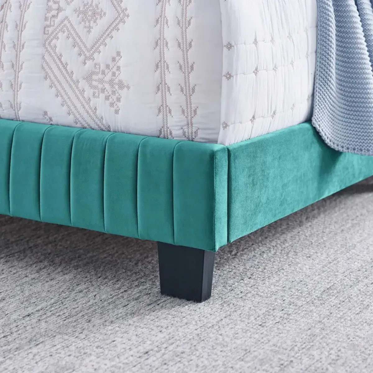 Modway - Celine Channel Tufted Performance Velvet Twin Bed