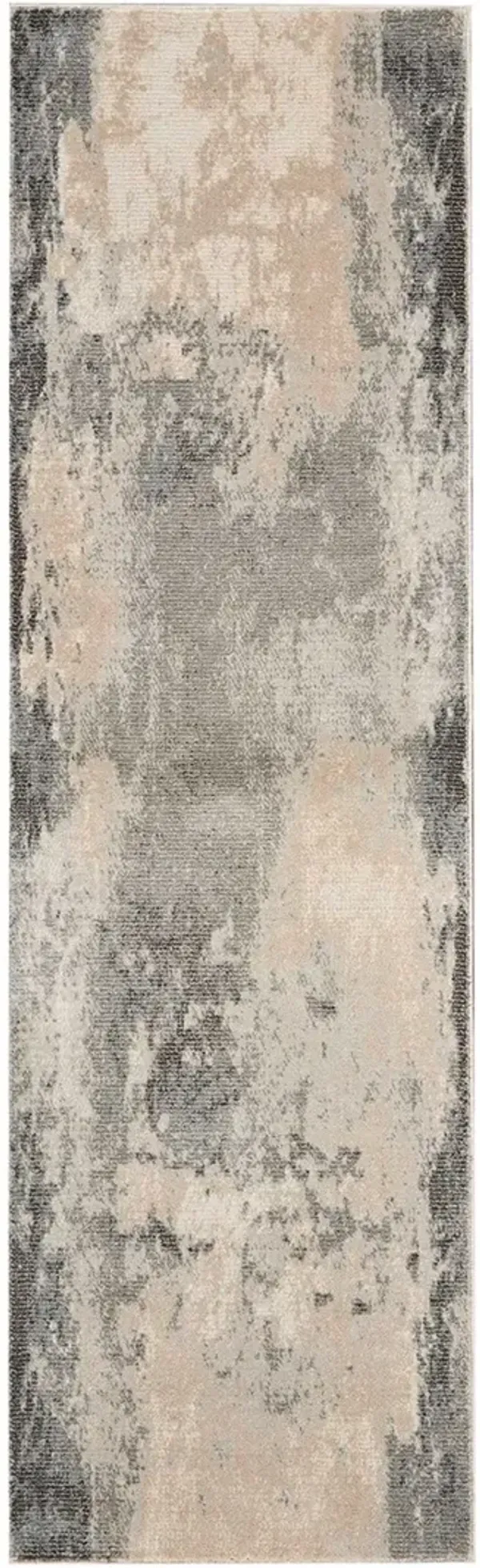 Maxell MAE13 Ivory/Gray 2'2" x 7'6" Rug