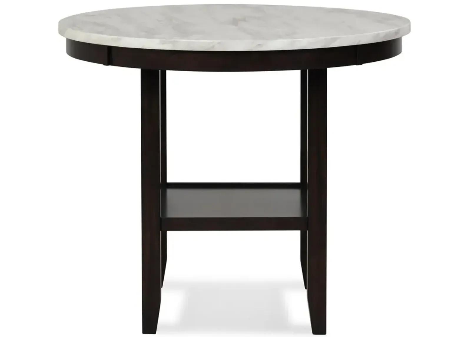 New Classic Furniture Furniture Celeste Round Wood Counter Table in Espresso