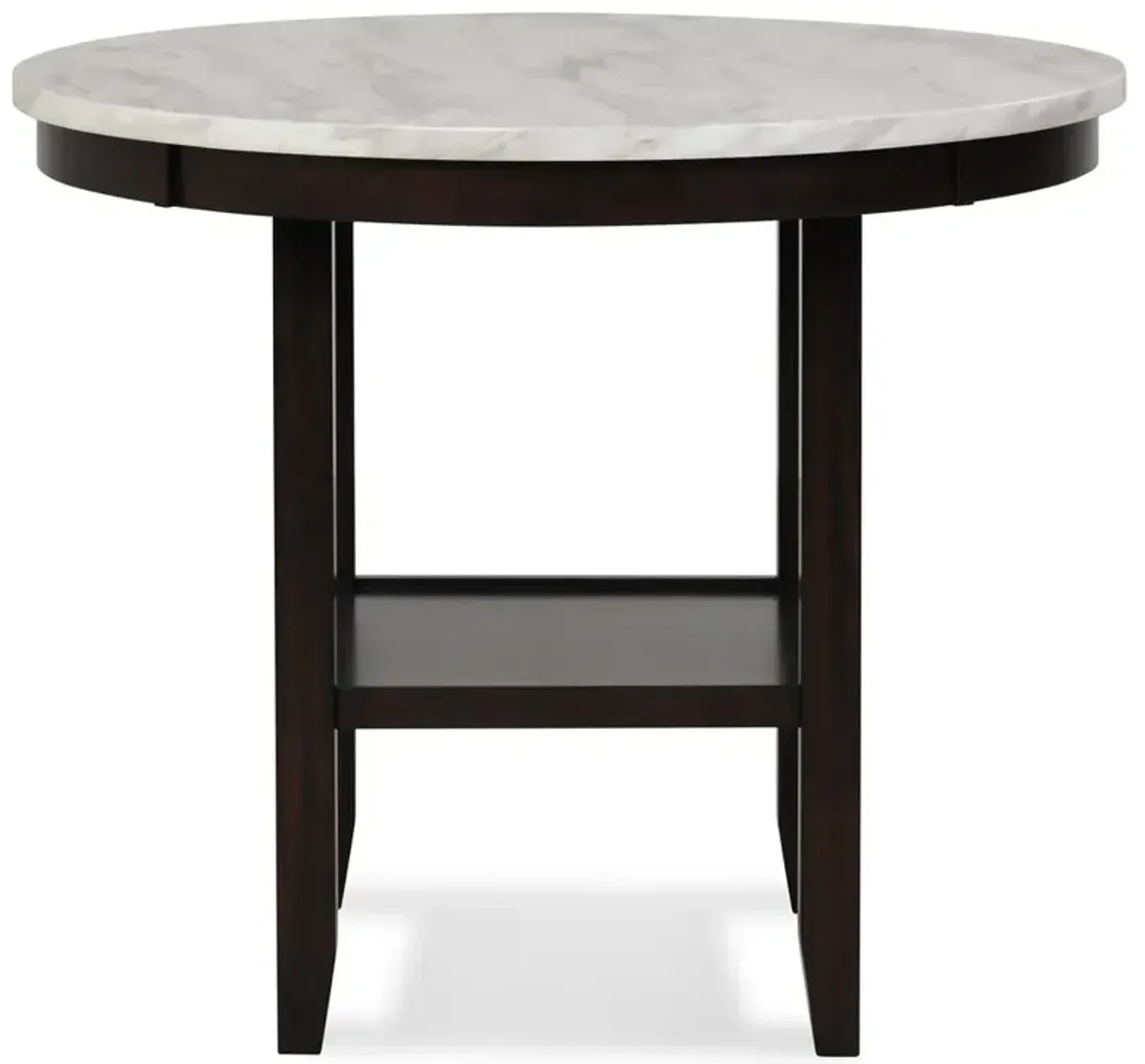 New Classic Furniture Furniture Celeste Round Wood Counter Table in Espresso