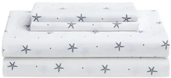 100% Cotton Coastal Beach Starfish Sheet Set – Relaxing Bedding for Beach-Inspired Bedrooms