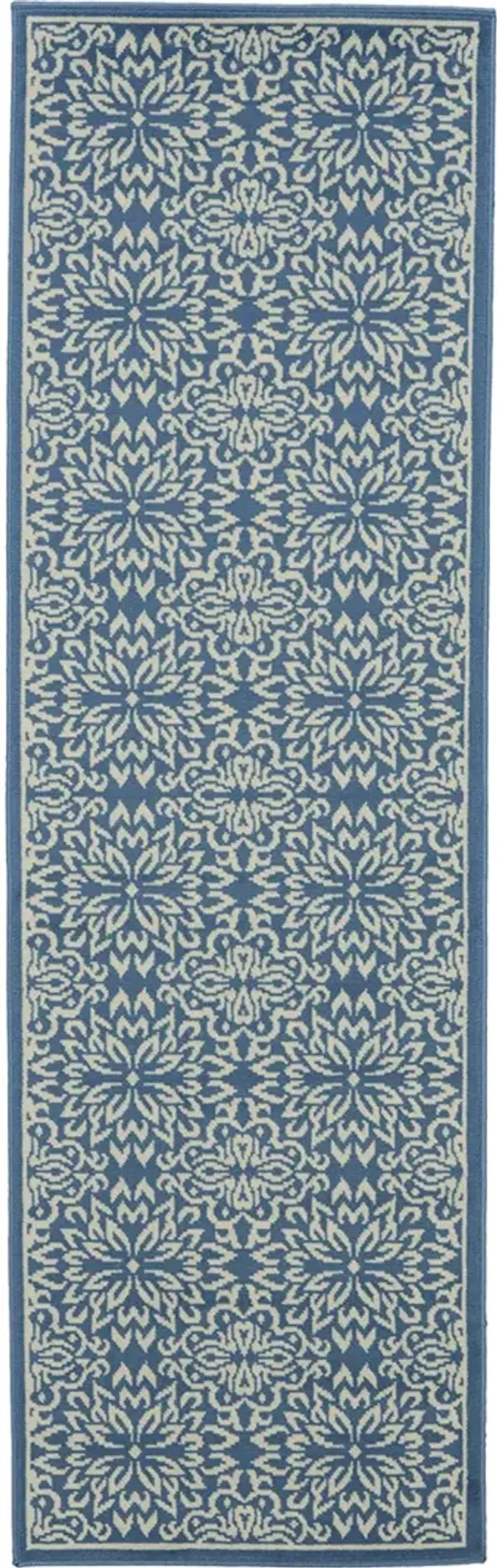 Jubilant JUB06 Ivory/Blue 2' x 4' Rug