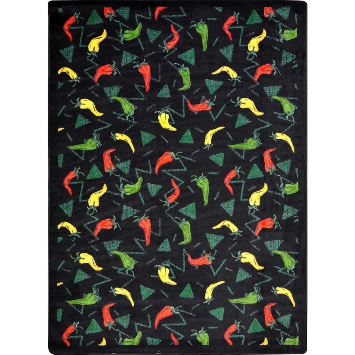 Joy Carpets Kaleidoscope Jalapeno Fiesta 7'8 x 10'9 Area Rug in Color Chocolate