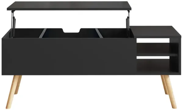 Hivvago Lifting Top Living Room Coffee Table and Hidden Storage Cabinet