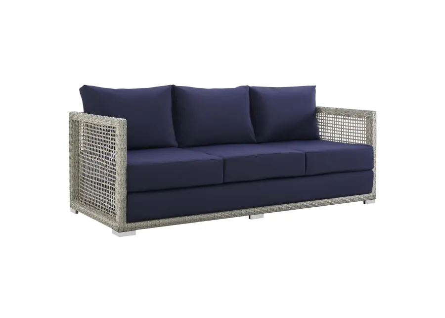 Modway - Aura Outdoor Patio Wicker Rattan Sofa