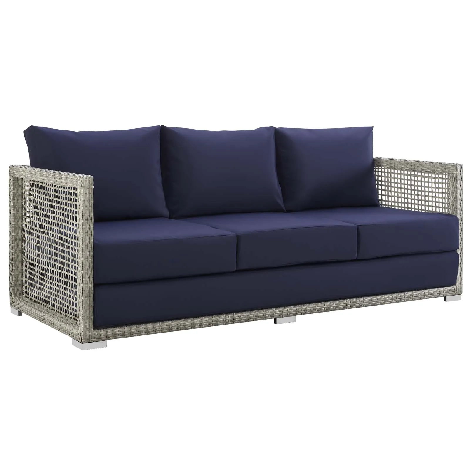 Modway - Aura Outdoor Patio Wicker Rattan Sofa