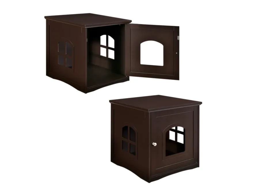 Side Table Nightstand Decorative Cat House