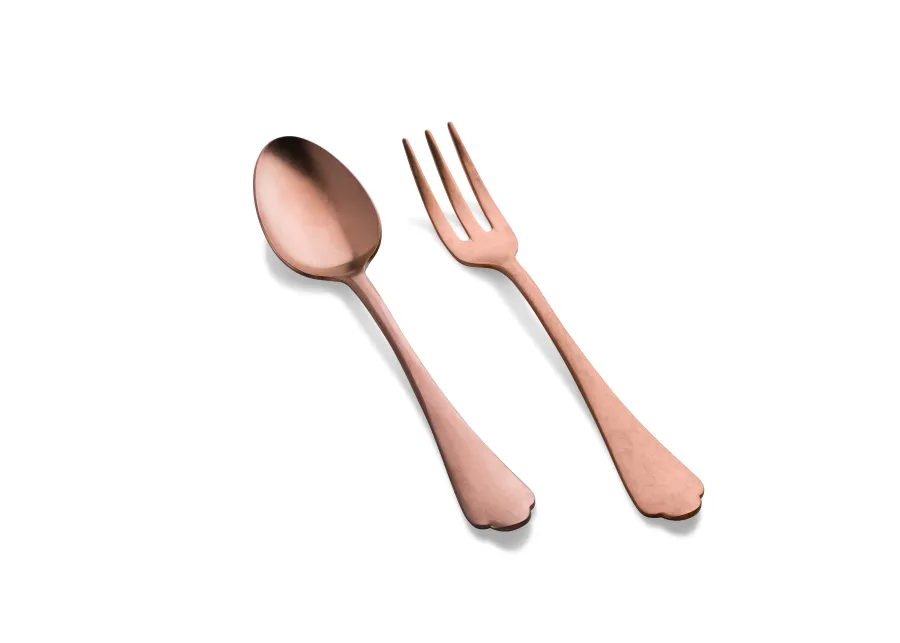 Pewter 2-Piece Serving Set in Bronze