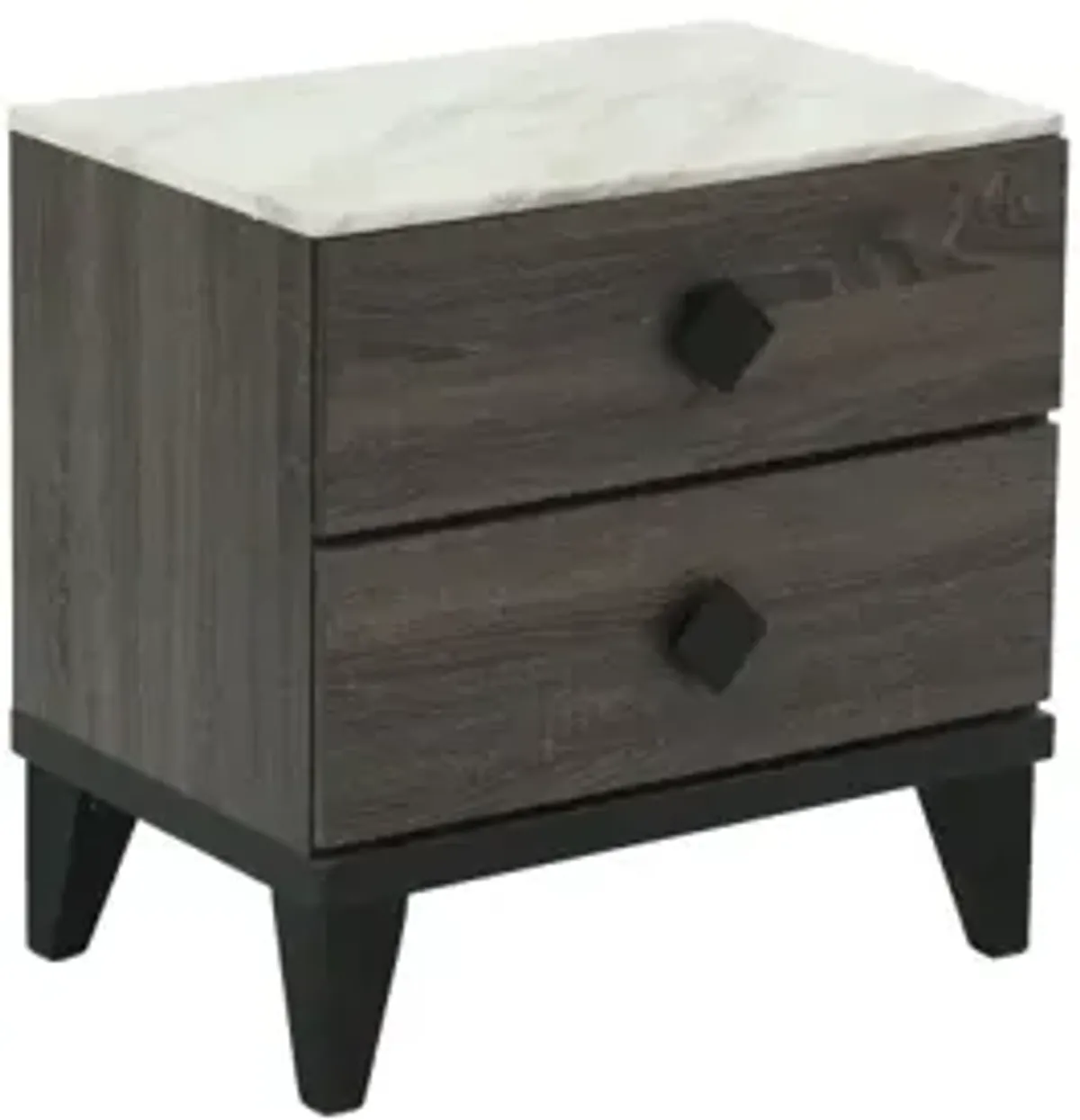 Nightstand In Dark Oak (Rustic Accents)