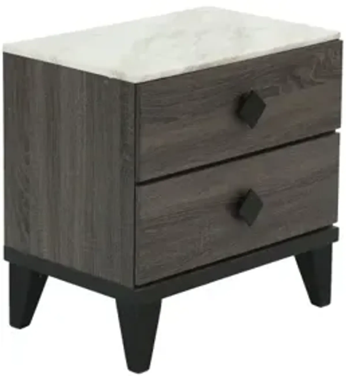 Nightstand In Dark Oak (Rustic Accents)