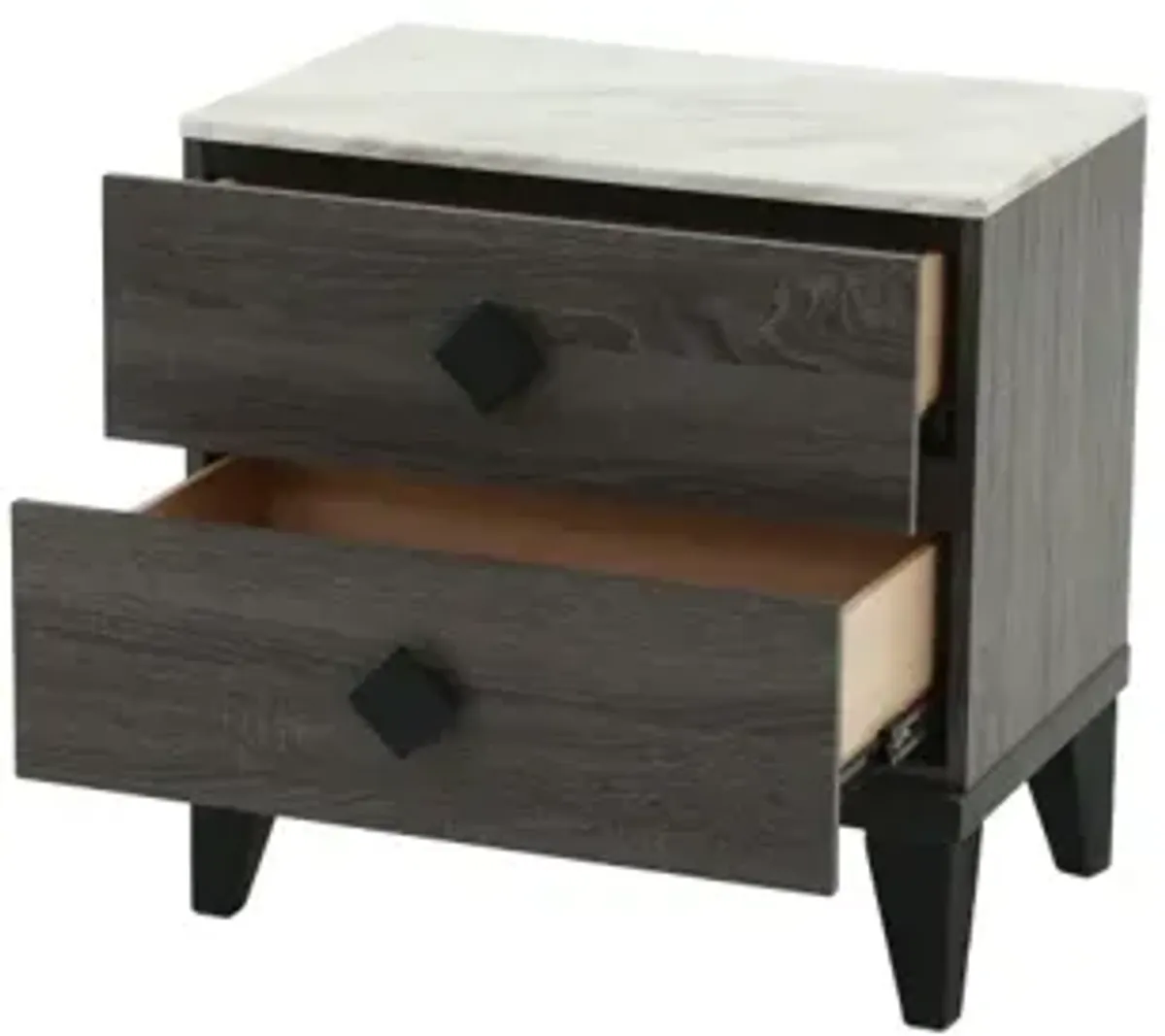 Nightstand In Dark Oak (Rustic Accents)