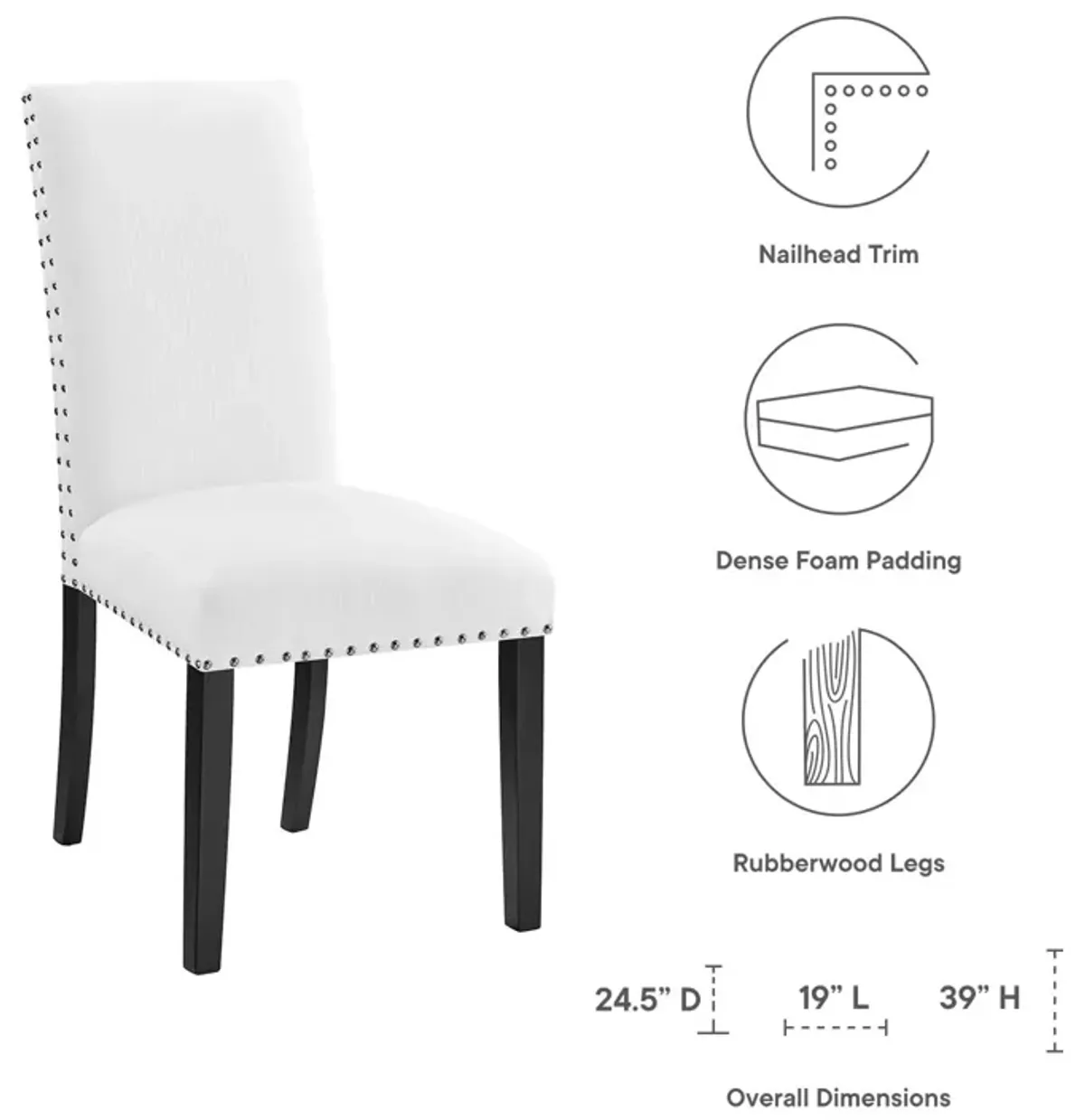 Parcel Dining Upholstered Fabric Side Chair