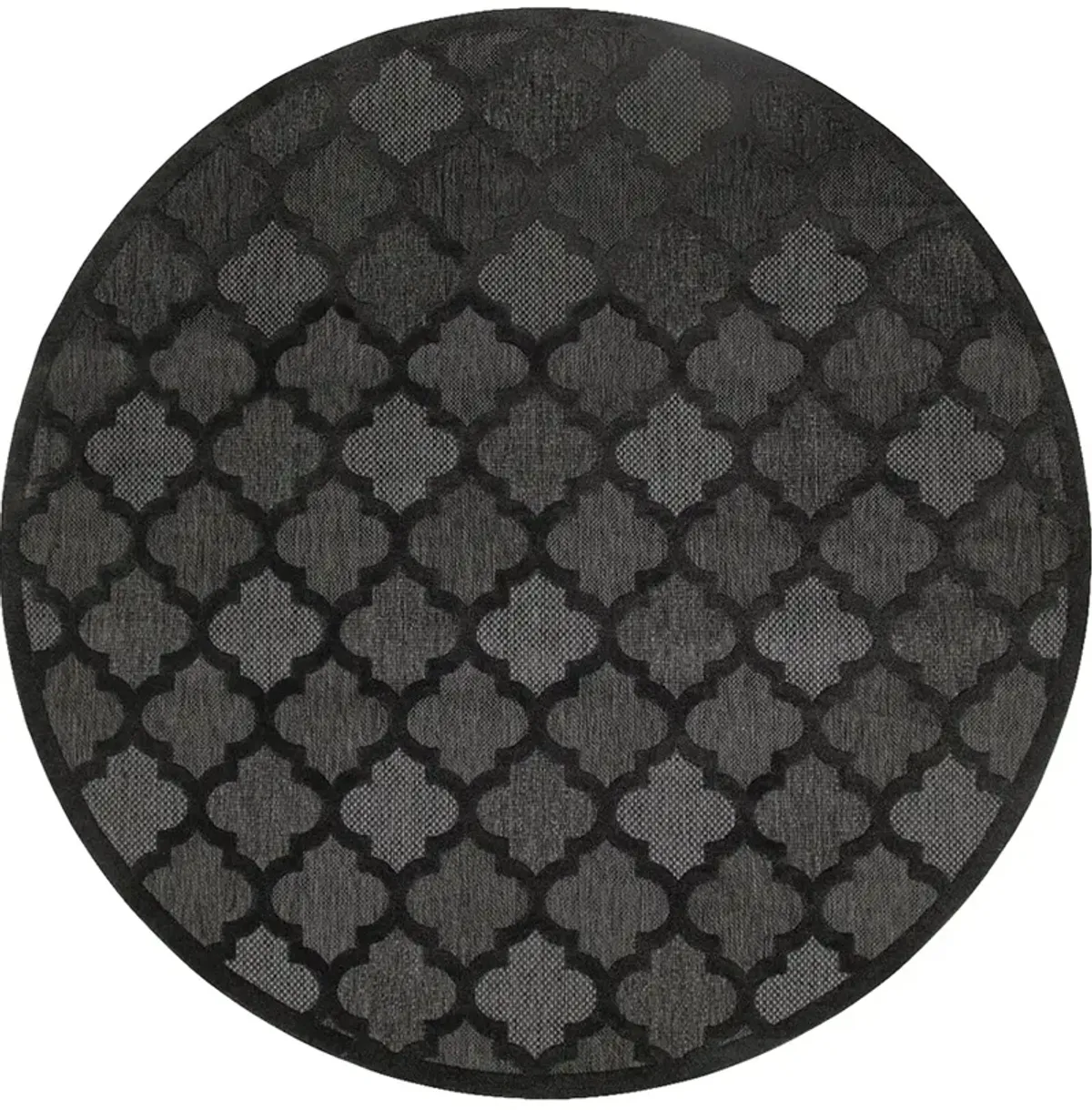 Easy Care NES01 Charcoal/Black 10' x Round Rug