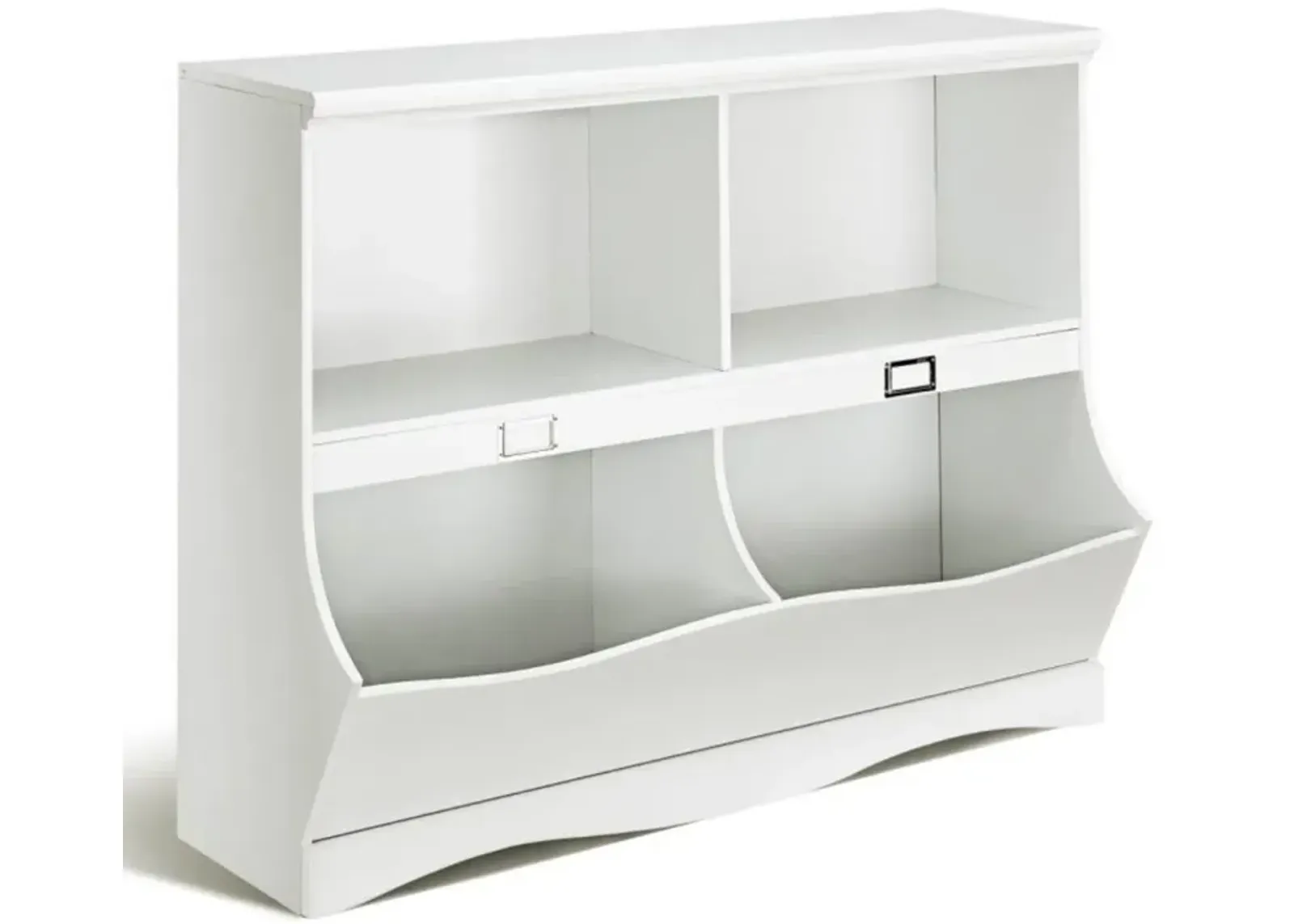 Hivvago Kids Storage Unit Baby Toy Organizer Children Bookshelf Bookcase-White