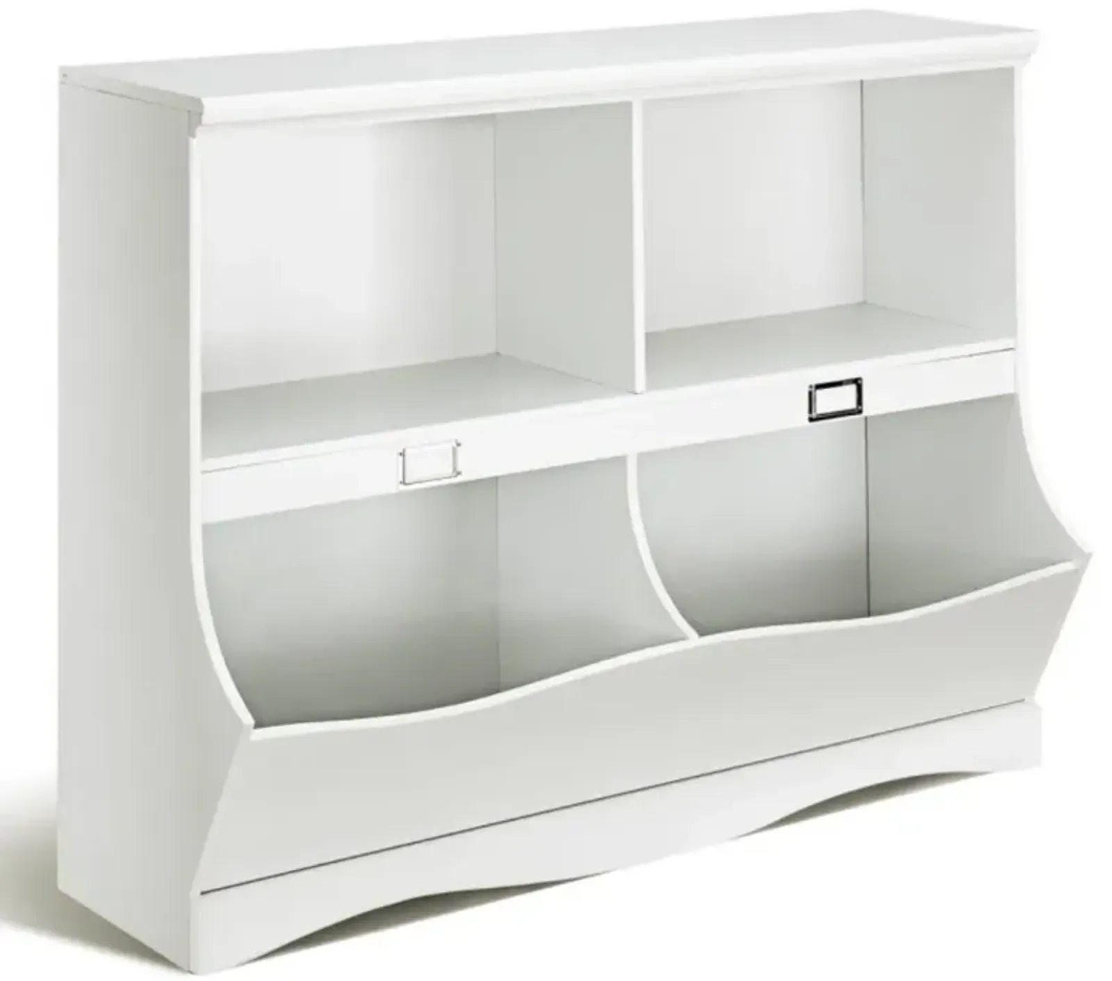 Hivvago Kids Storage Unit Baby Toy Organizer Children Bookshelf Bookcase-White