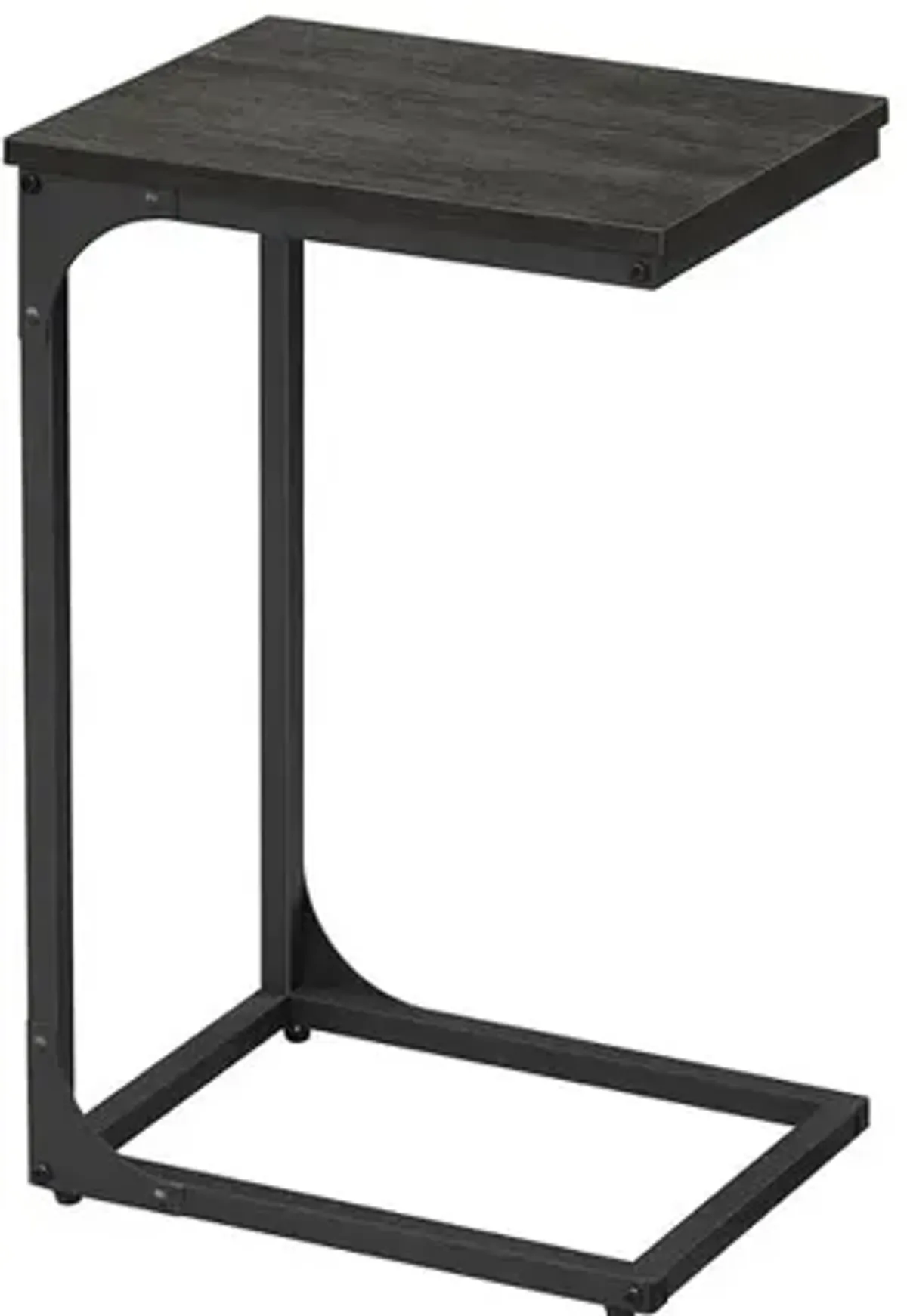 C-Shaped End Table Contemporary Design with Sleek and Versatile Functionality