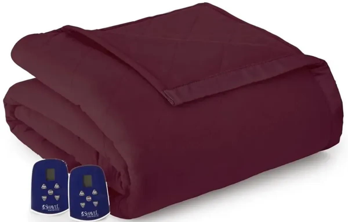 Shavel Micro Flannel Heating Technology Luxuriously Soft And Warm Solid Electric Blanket